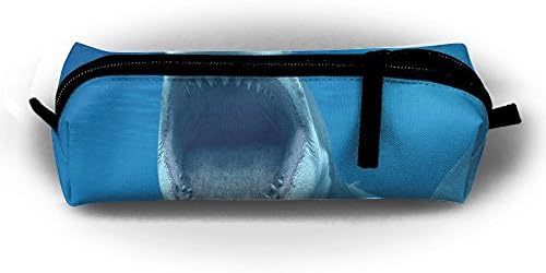 Cool Shark Full Print Sublimation Pencil Case Tight Protection Cosmetic Makeup Bag Case Pencils Holder Colored Roll Pouch Use In School Office Art Drawing