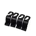 Car Headrest Hook,SOHOU 4pcs Vehicle Universal Car Back Seat Headrest Hanger Storage Hooks for Bag Purse Cloth Grocery(Black -Set of 4) (black)