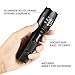 Reiled Tactical Flashlight with Rechargeable Battery & Charger & Portable Case and Holster - Super Bright LED, High Lumen, Zoomable, 5 Modes, Water Resistant - Best Camping, Emergency Flashlights
