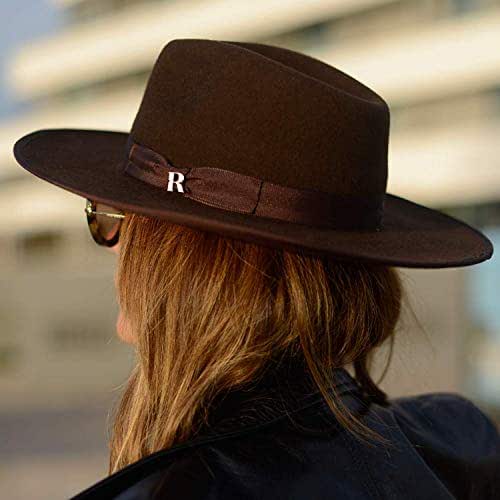 RACEU ATELIER Brown Nuba Hat Wide Brim Fedora Hat 100 Wool Felt