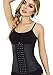 Lady Slim Fajas Colombianas 4 Hooks Latex Waist Cincher Trainer Trimmer Corset Weight Loss Body Shaper Black S