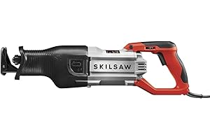 SKILSAW SPT44-10 Heavy Duty Reciprocating Saw with Carrying Case, Red