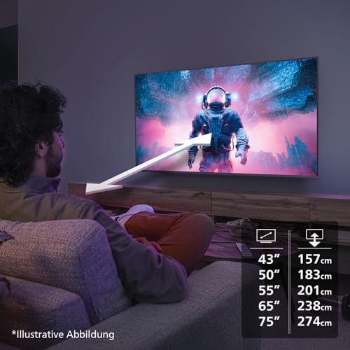 Philips 43PUS7800 4K QLED Smart TV - 43 Zoll Display mit Pixel Precise Ultra HD, Titan OS Plattform und Dolby Atmos Sound - Funktioniert mit Alexa und Google Sprachassistent 10