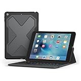 ZAGG – Rugged Messenger – Backlit Case and Bluetooth Keyboard – Compatible with 2018 (G6) and 2017 (G5) Apple iPad 9.7” – Durable Case with Built-In Stand – Multiple-Device Pairing – Black