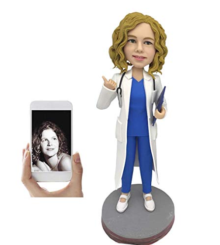 Fully Custom Occupational Bobblehead Figurine Personalized Gifts Based on Your Photos, One person, DHL Expedited Shipping Service