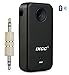 Car Bluetooth Receiver - iXCC New Generation [Bluetooth 4.0, 200MAH Built-in Battery] Car Adapter for Answering Calls, Playing Music and More - Black