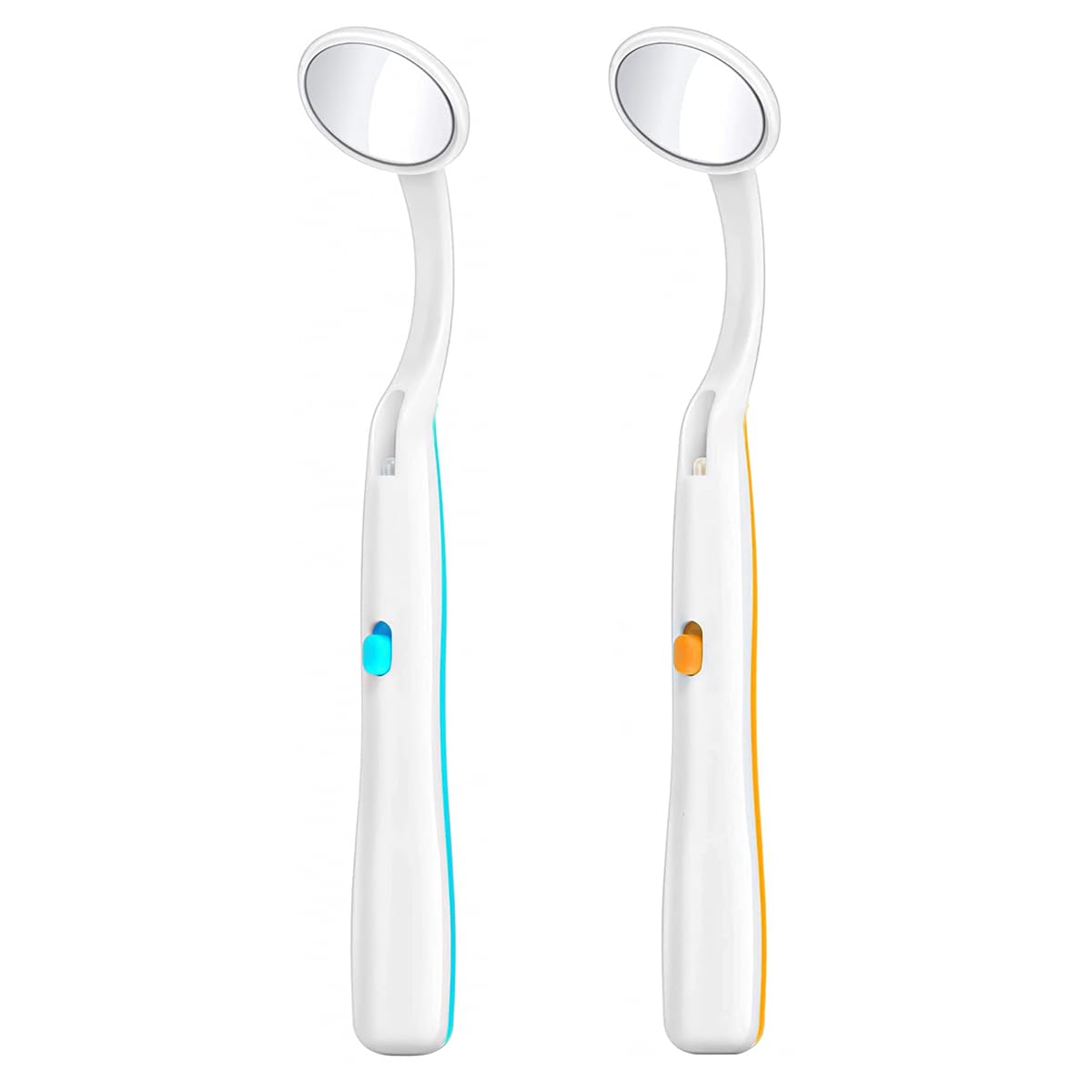 Alnicov 2PCS Dentist Mirror Dental Mirror with Light HD Anti-Fog Lenses for Oral Dental Care Oral