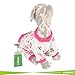 LovinPet Dog Pajamas Pet Clothes Cotton Cozy Onesie Puppy Pjs with Bow and Snap Buttons