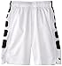 Nike Kids Boys' Elite Stripe Short (Little, White/Black/Black, LG (14-16 Big Kids) X One Size