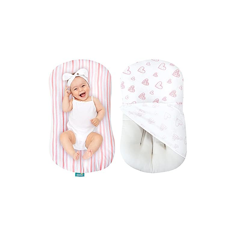 Bassinet Sheet 2 Pack Compatible with Halo BassiNest Swivel Sleeper, Envelope Style 100% Cotton Breathable & Soft & Skin…