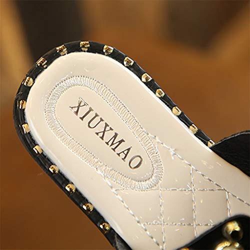 Joyance Summer Baby Girl Pearl Fish Mouth Slippers Fashion Sandals Beach Shoes Black - Thumbnail 5