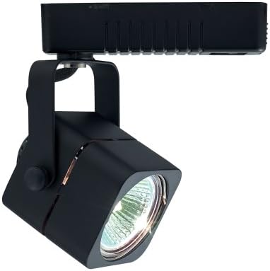 HLV10250BK Mini Deco 102 Series Low Voltage Track Light Fixture, 50 Watt, Black Finish