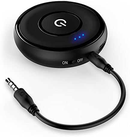 [Upgraded Version]Bluetooth Receiver, LDesign Wireless Mini Portable 3.5mm AUX APTX Low Latency 4.1 EDR Audio Stereo Adapter up to 33ft,Hands-Free Calls,Stream HD Music for Car,and other Sound System