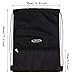 G4Free 15L Drawstring Backpack 15L&20L Cinch Bag String Backpack Gym Bag for Men Women Nylon (Black)