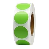 Hcode 1 Inch Color Coding Label Garage Sale Stickers Blank Yard Sale Price Stickers Round Colorful Stickers Permanent Adhesive Dots Stickers Glossy Writable Paper Labels 1000 Pieces
