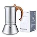 Lonyoung 6 Cups Stovetop Espresso Maker Pot, Italian Espresso Coffee Maker, 12oz Moka Pot Anodized Aluminum