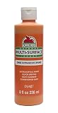 Apple Barrel Multi-Surface Paint in Assorted Colors (8 oz), 22465E Outrageous Orange