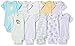 Gerber Baby 10-Pack Short-Sleeve Onesies Bodysuit, Duck/Teddy, Newborn