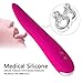 Tongue Vibrator G-Spot Stimulation Clitoral Vibrators with 8 Swing Modes, Treediride Nipple Anal Vagina Massager with Heating Function and 8 Vibrations