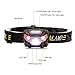 USB Rechargeable LED Headlamp, HFAN Head Lamp 1X White, 2X Red Super Bright, Waterproof, Lightweight Headlamps with SOS for Running, Walking, Camping, Reading, Hiking, Outdoor sports etc (Black)