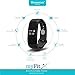 myFit [New] Momentum Fitness Activity Tracker Version 2.0 with Heart Rate Monitor & Automatic Sleep Detection Watch Wrist Band Heart Rate Monitor Calorie Distance Step bit Counter (30 Minute Charge)