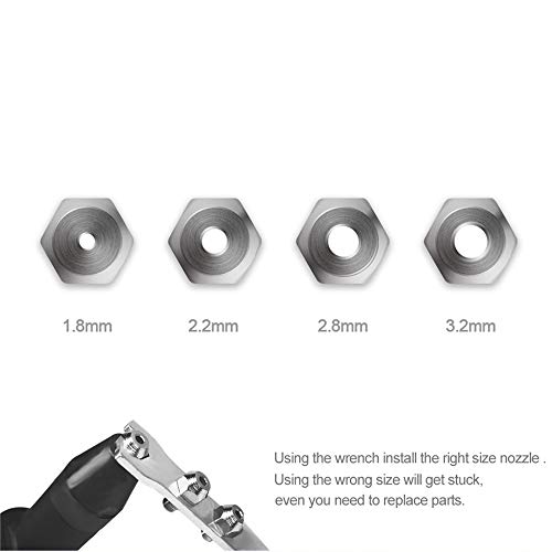 image for Yakamoz 1/4 Inch Hex Shank Blind Rivet Nut Drill Adapter Converter Con