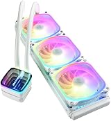 Enermax AquaFusion ADV ARGB 360 AIO CPU Cooler White LGA1700 AM5 Infinity Mirror view 2