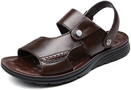 Men's Outdoor Fisherman Leather Beach Athletics Walking Hiking Sandals 1803
