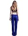 HDE Womens Stretchy Loose Yoga Gym Sports Athletic Drawstring Lounge Pants (Blue, XX-Large)