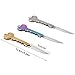 EDO 3 Pcs Cute Keychain Folding Pocket Knife, Self Defense Camping Outdoor Survival Folding Knife Mini Key Shaped Knife Gift(Multicolor, Gold, Silver)