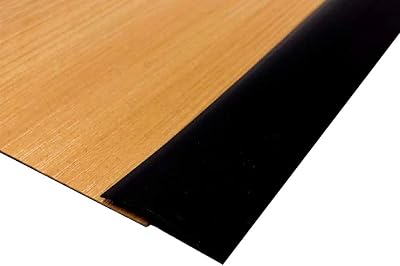 Zayejod 2M Black Self-Adhesive PVC Floor Doorway Threshold Strip 30mm x 4mm