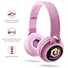 Headphones-for-Kids-PowerLocus-Bluetooth-Headphones-Kid-Headphone-Over-Ear-with-LED-Lights-Foldable-Headphones-with-MicrophoneVolume-Limited-Wireless-and-Wired-Headphone-for-PhonesTabletsPCTV PowerLocus Headphones for Kids, Bluetooth Headphones, Kid Headphone Over-Ear with LED Lights, Foldable Headphones with…