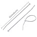 DXG Petrel S39 Self Locking Nylon Cable Zip Ties, 2.5150mm, 6'' L, White, Pack of 100
