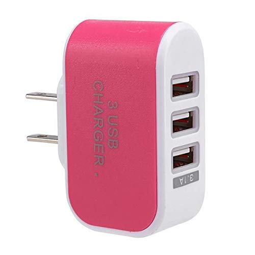 USB Charger Cube,Wall Charger Plug,3-Port USB Wall Home Travel AC Charger Adapter for Phone US Plug (Green)