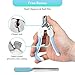 Focuspet Dog Nail Grinder, Pet Nail Grinder Trimmer for Small Medium Large Dogs&Cats Electric Nail Grinder 3 Sanding Ports Shaping Smoothing Portable & Rechargeable with Nail Clippers Nail File