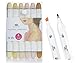 Skin Tone Markers Set of 6 Flesh Colored Professional Manga Markers for Drawing Sketching Illustration