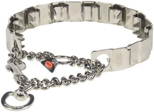 Dean & Tyler Herm Sprenger Original New Pinch Collar Neck Tech, Size: 19", Stainless Steel