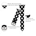 Sport Band for Apple Watch 38mm 42mm, iWatch Strap Replacement with Polka Dot Floral Print Leather Bracelet Wristband for Apple Watch Series 3，2，1, NIKE+, Hermes, Edition (Black white polka dot, 42mm)