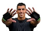 Bear KompleX 3 hole hand grips and gymnastics grips Great for Cross Training, pullups, weight lifting, chin ups, training, exercise, kettlebell, & more. Protect your palms from rips!