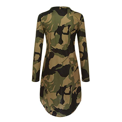 Bravetoshop Women's Camouflage Kimono Cardigan Casual Open Front Long Sleeve Coat Parka Outerwear