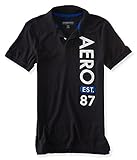Aeropostale Men's Vertical Aero 87 Jersey Polo Shirt