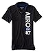 Aeropostale Men's Vertical Aero 87 Jersey Polo Shirt