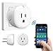 MoKo WiFi Smart Plug, Mini WiFi Outlet Mini Socket Compatible with Alexa Echo, Google Home, SmartThings, APP Remote Control Timer Plug, 10A Only Supports 2.4GHz Network No Hub Required, White