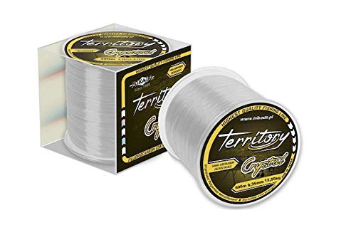 Mikado Territory Crystal Monofilament Fishing Line 0.22-0.40 mm Spool 600 m in Original Packaging (0.35 mm / 12.50 kg)
