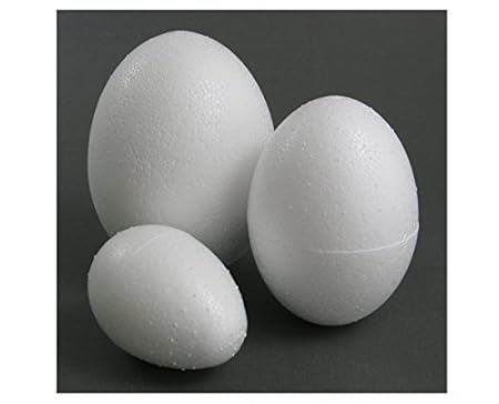 3 Meyco Styropor-Eier 50x70mm