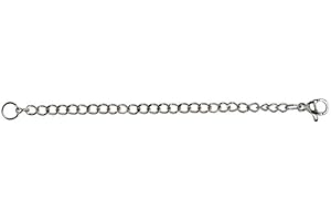 B. BRILLIANT Extender for Necklace Pendant Chain Anklet Bracelet, Stainless Steel Size and Color Options