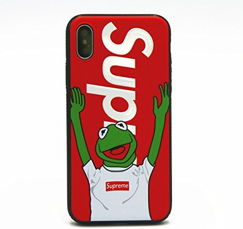 iPhone X Case, Shiny Flexible Soft TPU Anti-scratch Protective Smooth Back Case Cover for iPhone X 5.8inch (Frog-Red)
