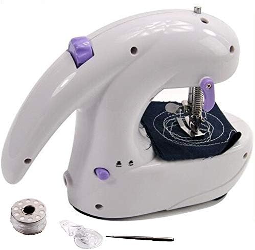 KIKTS Household Sewing Machine,12 Stitch Multi-Function New 2 Speed Control Electric Mini Stitch Portable Sewing Machine Handheld with Double Threads Foot Pedal Control
