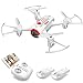 SYMA X22W Drone with Camera Live Video FPV Nano Pocket Mini Drone for Kids and Beginners, RC Quadcopter with App Control, Altitude Hold, 3D Flips, Headless Mode, White