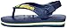 Havaianas Baby Brazil Logo Flip Flop Sandal, Navy Blue/Yellow, 6 M US Toddler